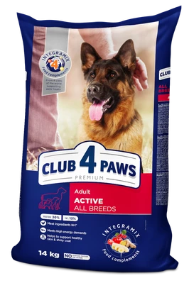 Клуб 4 Лапи Adult All Breeds Active - сухий корм для дорослих активних собак від 12 місяців