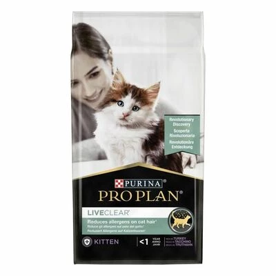 Purina Pro Plan LiveClear Kitten Turkey Сухий корм для кошенят для зменшення алергенів на шерсті, з індичкою