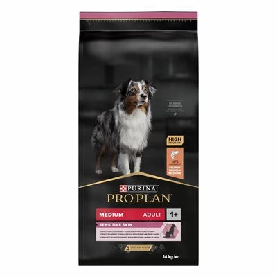 Purina Pro Plan Medium Adult Sensitive Skin Salmon Сухий корм з лососем для дорослих собак середніх порід із чутливою шкірою