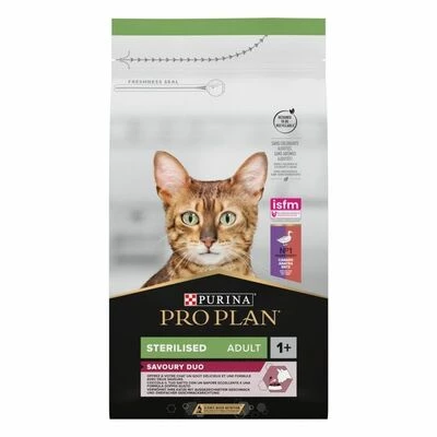 Purina Pro Plan Cat Adult Sterilised Savoury Duo Duck &amp; Liver Сухий корм для дорослих котів після стерилізації з качкою та печінкою