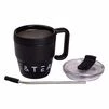Термочашка Coffee &amp; Tea з трубочкою чорна HP-14-23B - 4