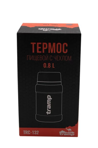 Термос TRAMP з широким горлом 800 мл в чохлі, Синій