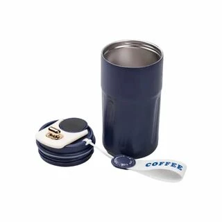 Термочашка Coffee з датчиком температури 500 мл синя HP-14-10BL