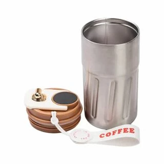 Термочашка Coffee з датчиком температури 500 мл коричнева HP-14-10BR