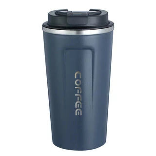 Термокружка Coffee з датчиком температури 380 мл синя HPGM5821BL
