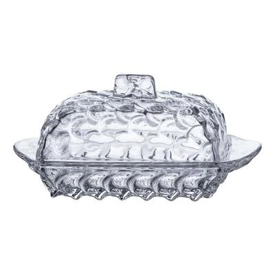 Маслянка для вершкового масла 17х10.5х8 см з кришкою зі скла HP-YH-46
