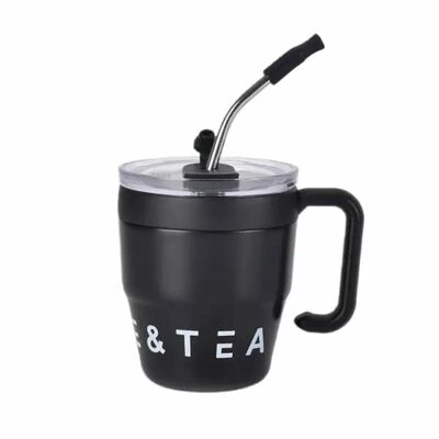 Термочашка Coffee &amp; Tea з трубочкою чорна HP-14-23B