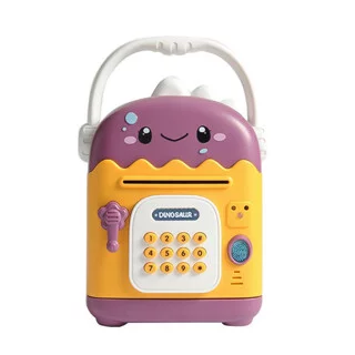 Сейф скарбничка дитяча Dinosaur Piggy Bank з відбитком пальця і розпізнаванням обличчя дитяча сейф скарбничка