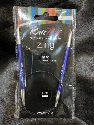 47070 Спиці кругові Zing 40 см, 4.50 мм