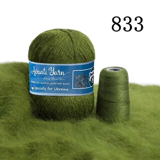 Пух норки 833 олива
