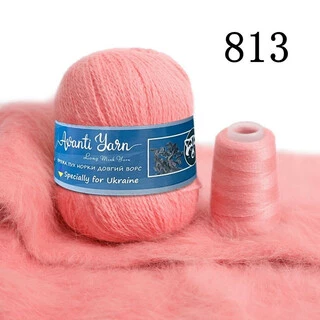 Пух норки 813 рожевий фламінго
