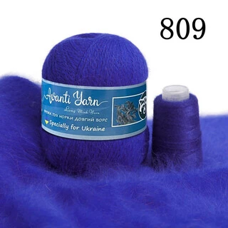 Пух норки 809 кобальтовий
