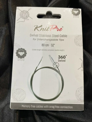 10674 Кабель повортний Knit pro 80 см