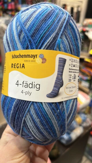 Регія 07388 синій меланж