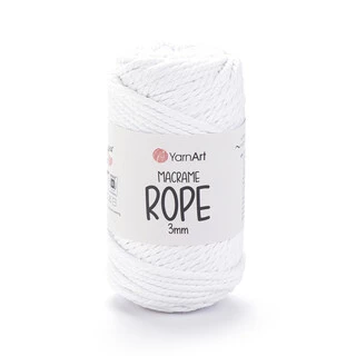 Макраме Rope 3 мм 751 білий