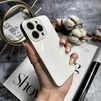 Чохол скляний з матовим обідком і магнітом Titanium Lux MagSafe для iPhone 13 Pro Max White - 2