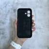 Чохол з силікону і покриттям Soft Touch мікрофібра для iPhone 16 Black - 4