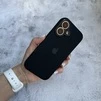 Чохол з силікону і покриттям Soft Touch мікрофібра для iPhone 16 Black - 3