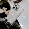 Чохол дзеркальний силіконовий з бантом Bow Case для iPhone 11 Pro Max Silver - 2