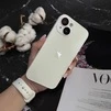 Чохол скляний матовий з захистом камери Matte AG-Glass для iPhone 15 White - 2