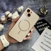 Матовий чохол MagSafe мінімалістичний дизайн захист і стиль Lume Case для iPhone 13 Gold - 2