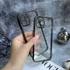Гальванічний прозорий чохол Galvanic Full для iPhone 12 Pro Max Black - 3