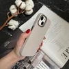 Чохол шкіряний Luxury leather case з магнітом MagSafe для iPhone 14 Silver - 3