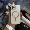Чохол глянцевий силікон з Magsafe для iPhone 12 White - 2
