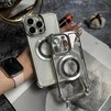 Чохол силіконовий ударостійкий з магнітом MagSafe для iPhone 14 Pro Max Silver - 2