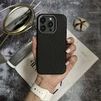 Чохол шкіряний Luxury leather case з магнітом MagSafe для iPhone 15 Plus Black - 1