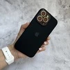 Чохол з силікону і покриттям Soft Touch мікрофібра для iPhone 15 Pro Max Black - 3