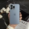 Чохол скляний матовий з захистом камери Matte AG-Glass для iPhone 14 Sea Blue - 1