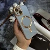 Чохол глянцевий силікон з Magsafe для iPhone 15 Sea Blue - 1