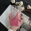 Силіконовий чохол з блискітками Shine OMBRE для iPhone 12 , iPhone 12 Pro Pink - 1