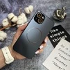 Матовий чохол MagSafe мінімалістичний дизайн захист і стиль Lume Case для iPhone 15 Plus Black - 2