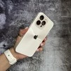 Чохол імітація скла Laser Disco case 3D logo для iPhone 15 White - 3