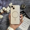 Матовий чохол MagSafe мінімалістичний дизайн захист і стиль Lume Case для iPhone 14 Plus Gold - 1