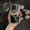 Чохол силіконовий з блискітками MagSafe для iPhone 13 Pro Gold - 1
