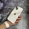 Чохол імітація скла Laser Disco case 3D logo для iPhone 13 White - 2
