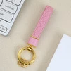 Шкіряний брелок-ремінець для ключів і телефону для Apple Pink - 1