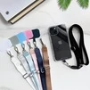 Універсальний шнурок для телефона через плече з карабіном Upex White - 3