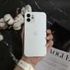 Чохол скляний матовий з захистом камери Matte AG-Glass для iPhone 12 White - 1