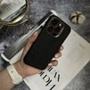 Чохол шкіряний Luxury leather case з магнітом MagSafe для iPhone 14 Black - 3