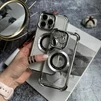 Чохол силіконовий ударостійкий з магнітом MagSafe для iPhone 14 Pro Max Silver - 3