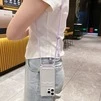 Чохол силіконовий ударостійкий з карманом і шнурком через плече для iPhone 14 Pro Max Прозорий - 3