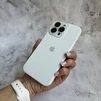 Чохол з силікону і покриттям Soft Touch мікрофібра для iPhone 16 Pro Max White - 3