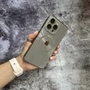 Чохол імітація скла Laser Disco case MagSafe для iPhone 12 Pro Dark Grey - 3