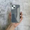 Чохол з акриловою кришкою яка імітує скло Loft Glossy для iPhone 15 Silver - 1