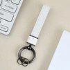 Шкіряний брелок-ремінець для ключів і телефону для Apple White - 1