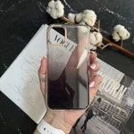 Силіконовий чохол з блискітками Shine OMBRE для iPhone 12 Pro Max Black